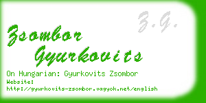 zsombor gyurkovits business card